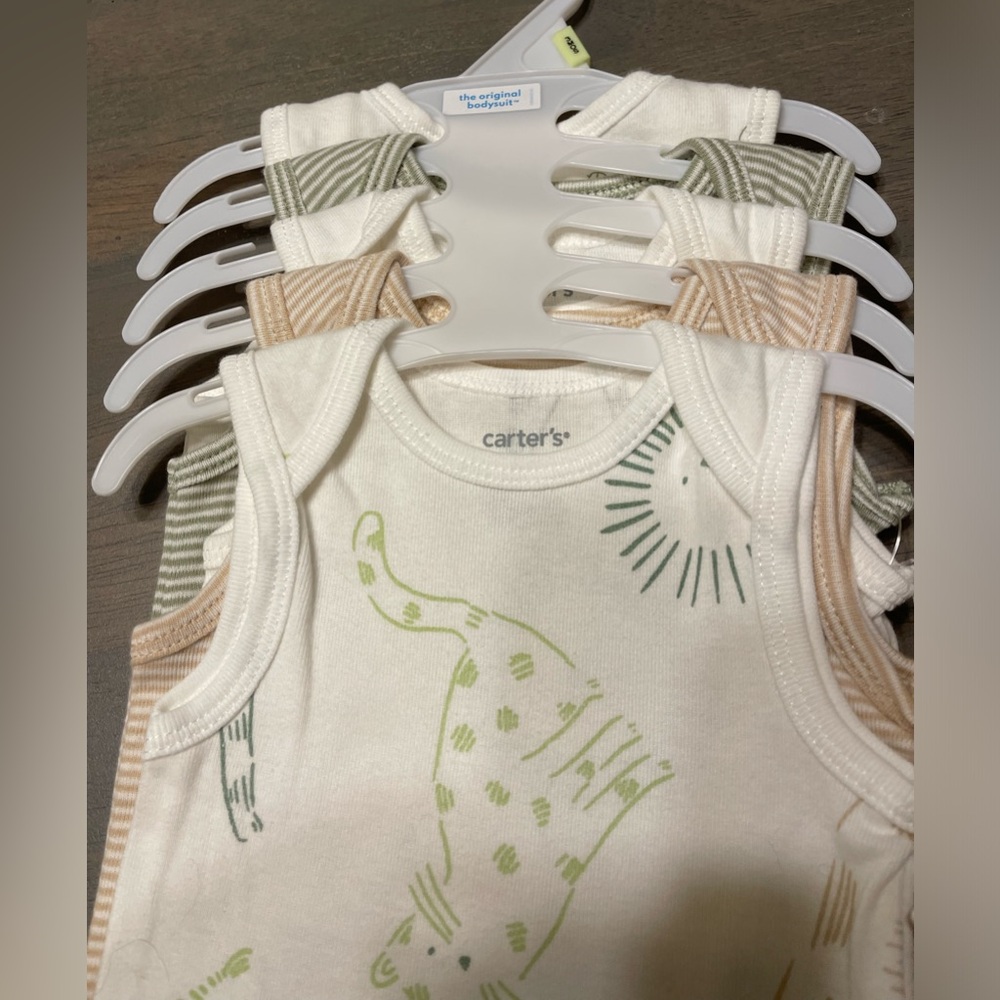 NEW! • Carters • 5️⃣ Sleeveless Onesies | 3 months - Picture 2 of 8